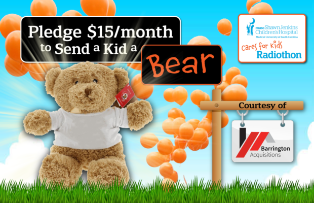 Send a  Bear to an MUSC Children’s Hospital Kid