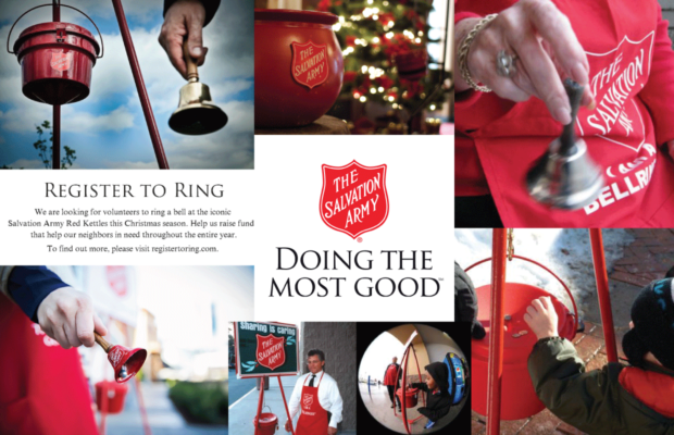 Register to Ring the Iconic Salvation Army Bells: 11/7-12/23