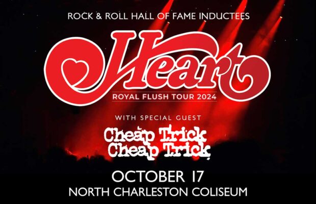 10/17: Heart w/ Special Guest Cheap Trick Come to the Coliseum 10/17: Heart w/ Special Guest Cheap Trick Come to the Coliseum